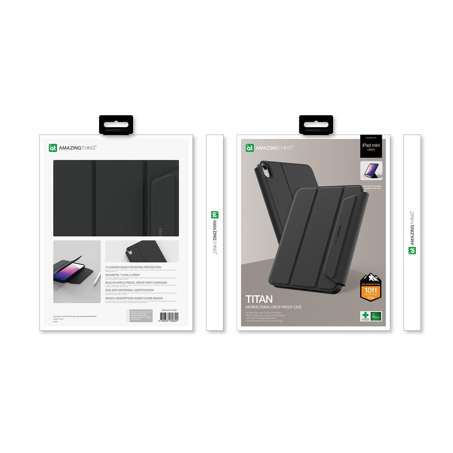 AMAZING THING ANTI-BACTERIAL TITAN PRO MIL-DROP CASE-IPAD MINI 2021 8.3" - ALAMAT