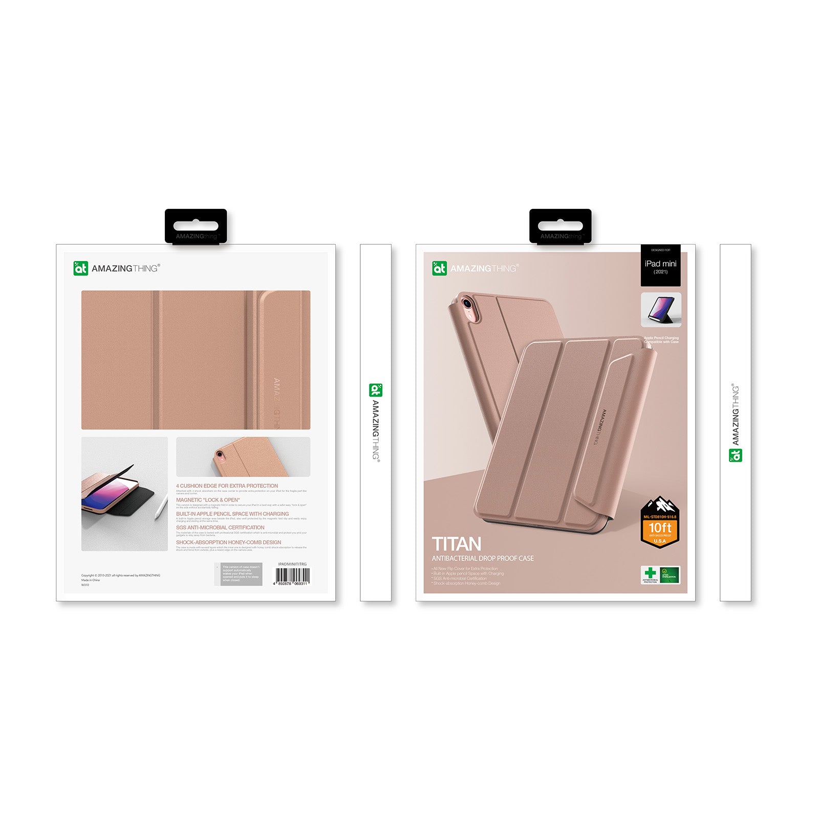 AMAZING THING ANTI-BACTERIAL TITAN PRO MIL-DROP CASE-IPAD MINI 2021 8.3" - ALAMAT