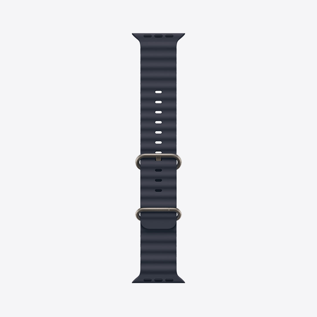 Apple Watch Ultra 2 GPS + Cellular | 49mm | Natural Titanium | Ocean Band | Navy - Best Buy Tech