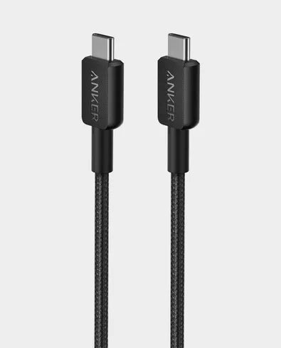 ANKER 322 USB-C TO USB-C CABLE 6FT (A81F6H11) - BLACK ANKER 322 USB-C TO USB-C CABLE 6FT (A81F6H11) - BLACK