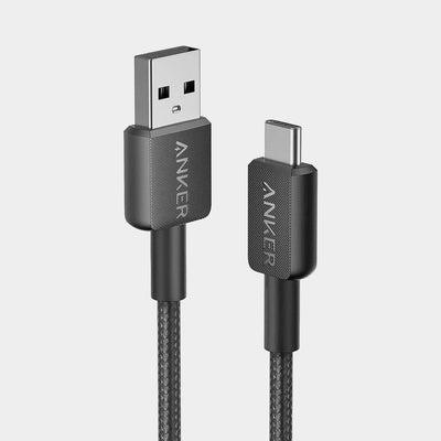 Anker 322 USB-A to USB-C 3ft Braided Cable A81H5H11 - Black - Best Buy Tech