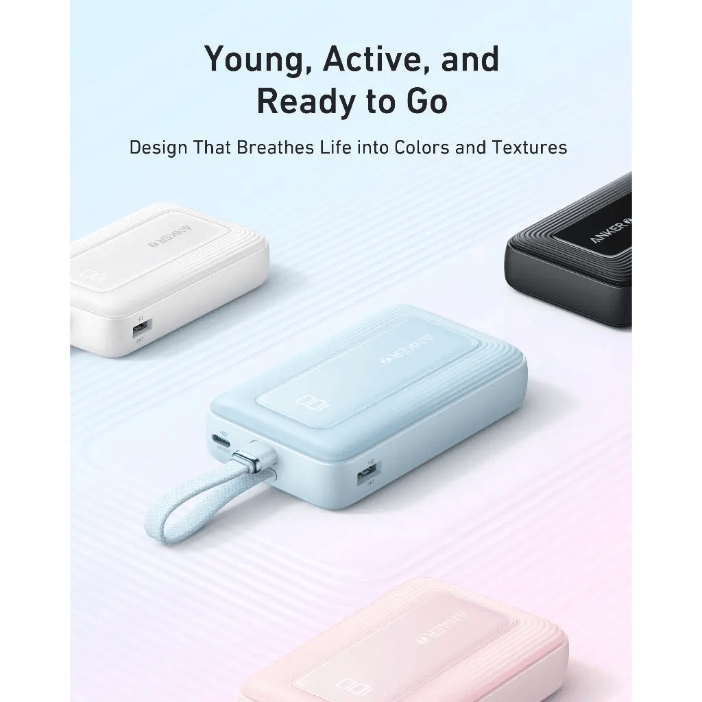 Anker Zolo Powerbank 10000mAh 30W Built-in USB C Cable A1688H11 Anker Zolo Powerbank 10000mAh 30W Built-in USB C Cable A1688H11