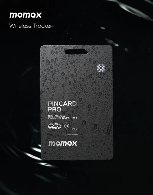 MOMAX PINCARD MINI FINDMY GPS TRACKER WITH WIRELESS CHARGING - Best Buy Tech