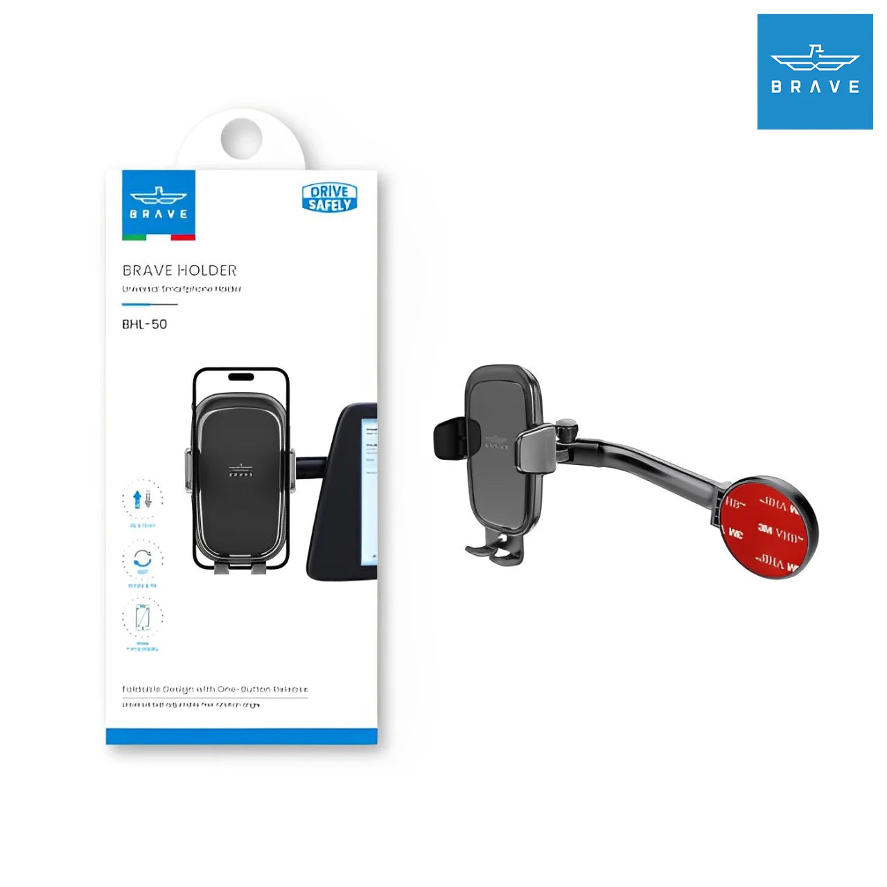 BRAVE FOLDABLE DESIGN WITH ONE-BUTTON RELEASE MOUNT- BHL-50 BRAVE FOLDABLE DESIGN WITH ONE-BUTTON RELEASE MOUNT- BHL-50