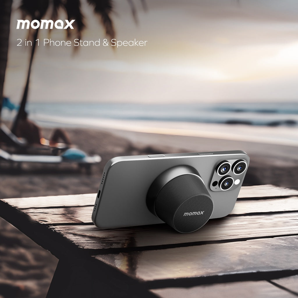 MOMAX 1-VIBE GO MAGNETIC WIRELESS SPEAKER MOMAX 1-VIBE GO MAGNETIC WIRELESS SPEAKER