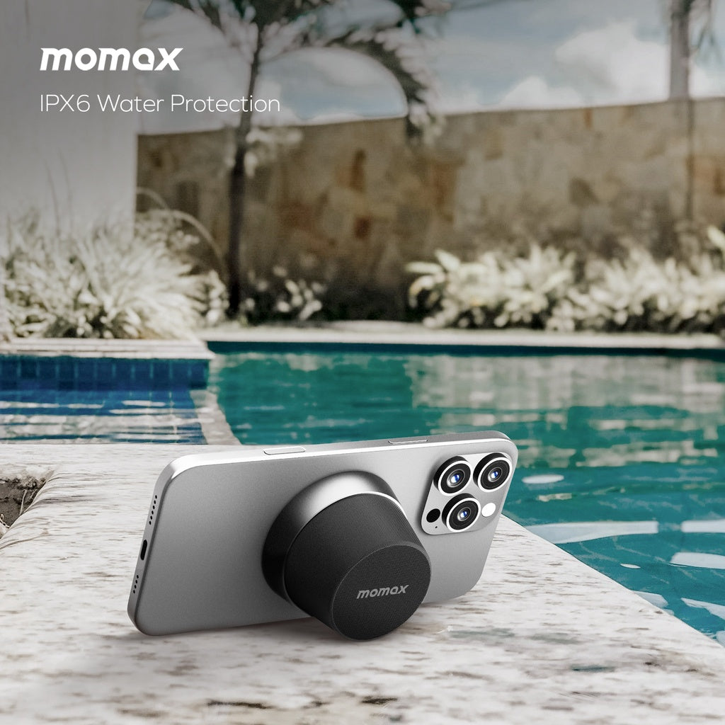 MOMAX 1-VIBE GO MAGNETIC WIRELESS SPEAKER MOMAX 1-VIBE GO MAGNETIC WIRELESS SPEAKER