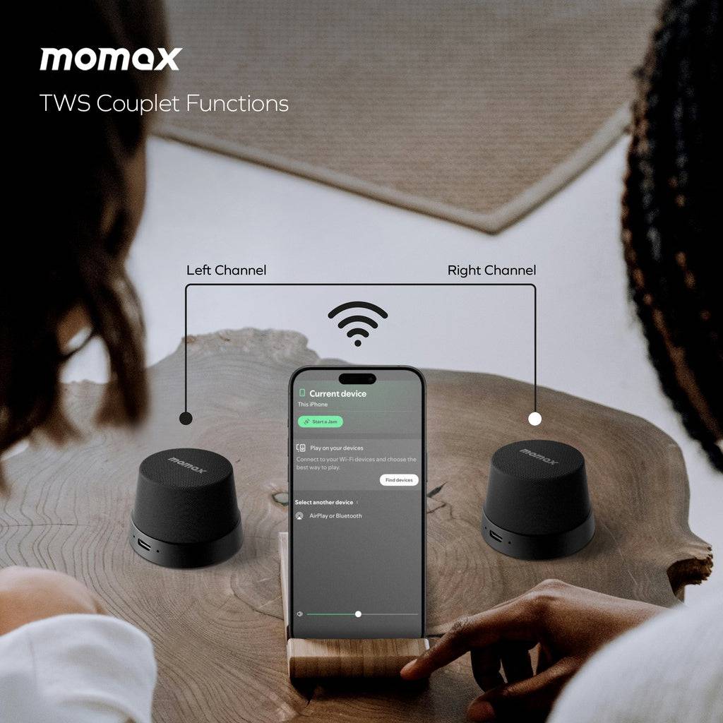 MOMAX 1-VIBE GO MAGNETIC WIRELESS SPEAKER MOMAX 1-VIBE GO MAGNETIC WIRELESS SPEAKER