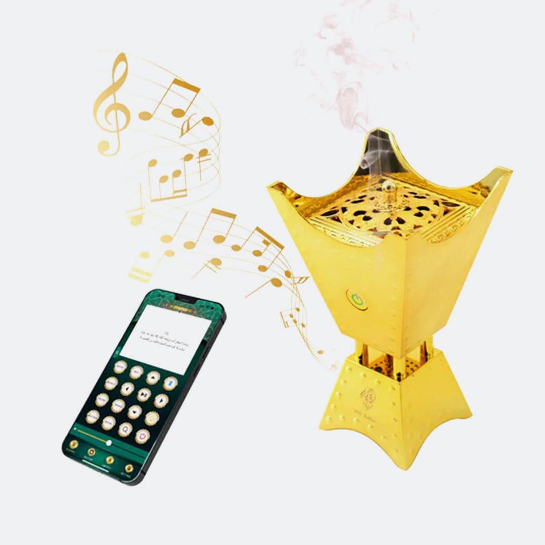 Electric Incense Oud Burner with Quran Speaker Remote & App Control Electric Incense Oud Burner with Quran Speaker Remote & App Control