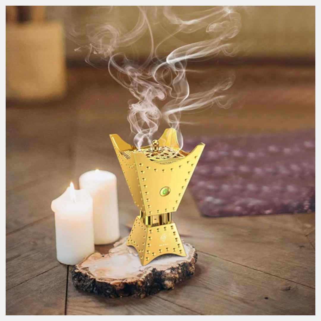Electric Incense Oud Burner with Quran Speaker Remote & App Control Electric Incense Oud Burner with Quran Speaker Remote & App Control