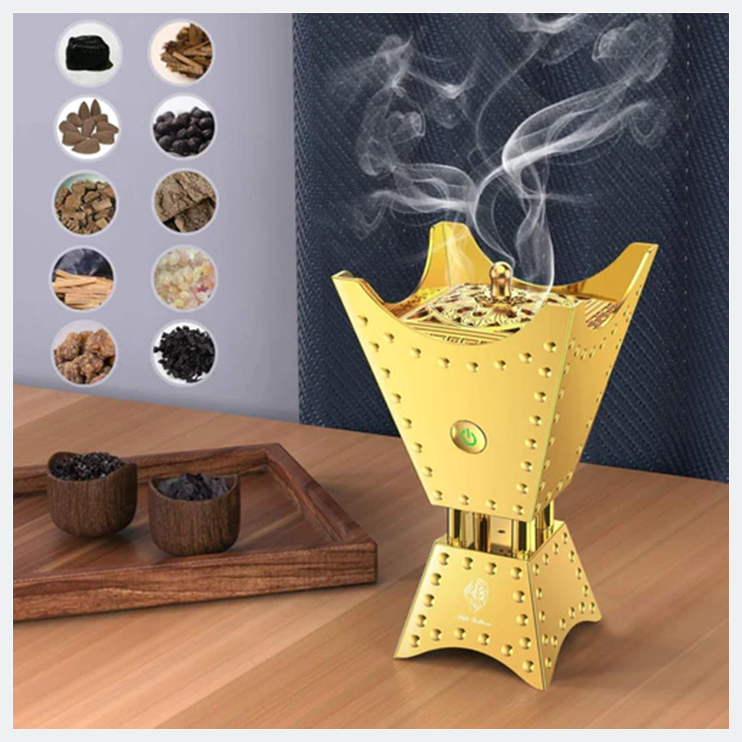Electric Incense Oud Burner with Quran Speaker Remote & App Control Electric Incense Oud Burner with Quran Speaker Remote & App Control