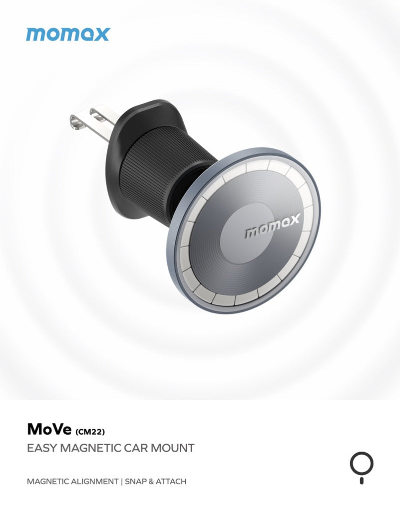 MOMAX MOVE EASY MAGNETIC CAR MOUNT MOMAX MOVE EASY MAGNETIC CAR MOUNT