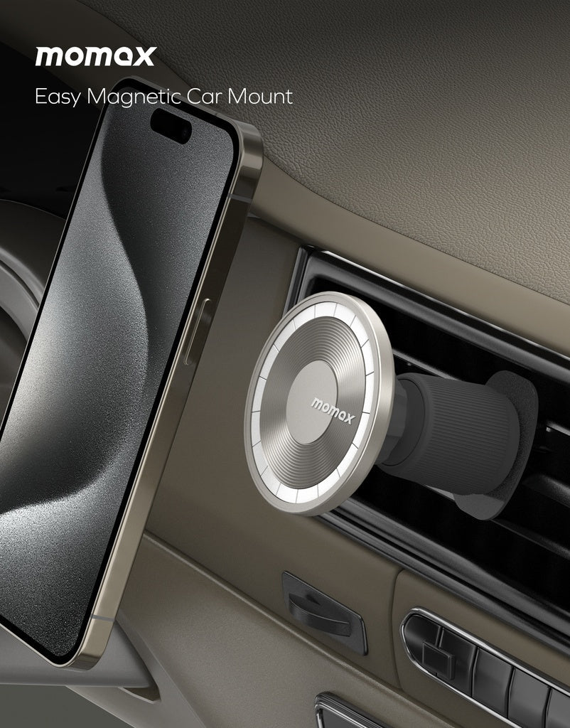 MOMAX MOVE EASY MAGNETIC CAR MOUNT MOMAX MOVE EASY MAGNETIC CAR MOUNT