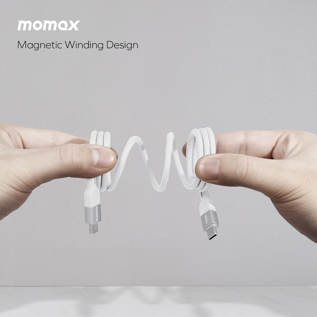 MOMAX ELITE MAG LINK 100W USB-C TO USB-C MAGNETIC CABLE 2M MOMAX ELITE MAG LINK 100W USB-C TO USB-C MAGNETIC CABLE 2M