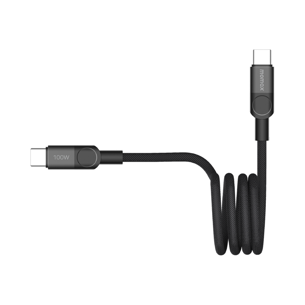 MOMAX MAG LINK 100W USB-C TO USB-C MAGNETIC CABLE 1M