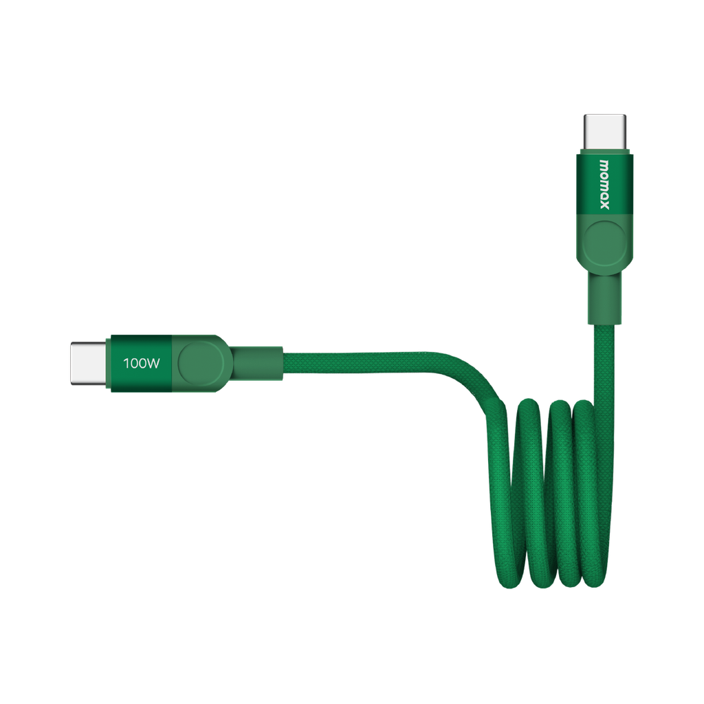MOMAX MAG LINK 100W USB-C TO USB-C MAGNETIC CABLE 1M
