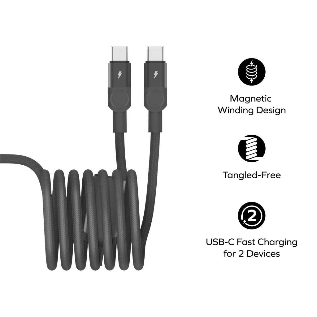 MOMAX MAG LINK 100W USB-C TO DUAL USB-C MAGNETIC CABLE 2M MOMAX MAG LINK 100W USB-C TO DUAL USB-C MAGNETIC CABLE 2M