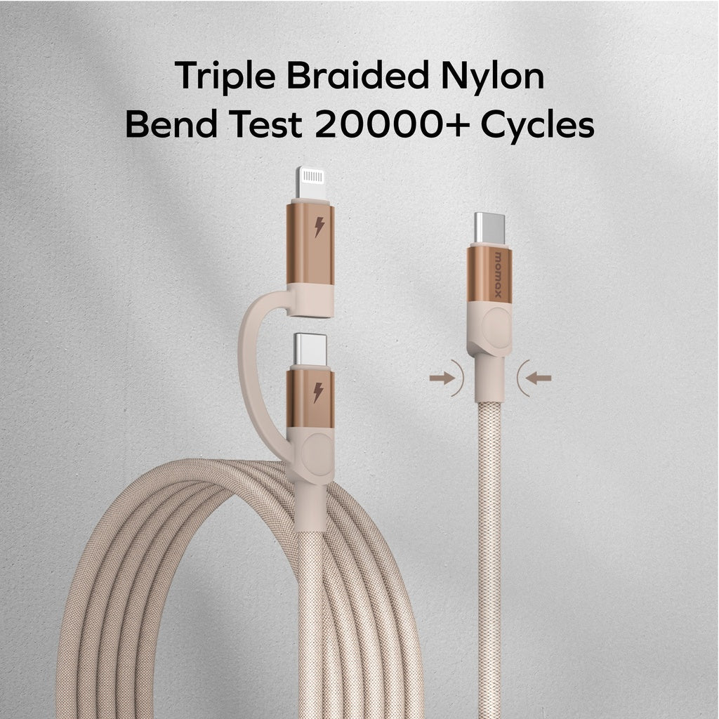 MOMAX MAG LINK USB-C TO C & LIGHTNING MAGNETIC CABLE 1M MOMAX MAG LINK USB-C TO C & LIGHTNING MAGNETIC CABLE 1M