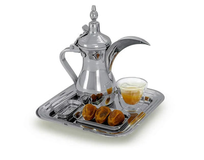 Arabic Coffee Serving Set Silver qatar