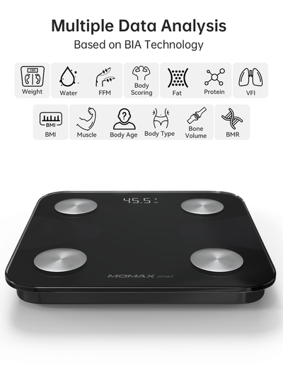 MOMAX LITE TRACKER IOT BODY SCALE - Best Buy Tech