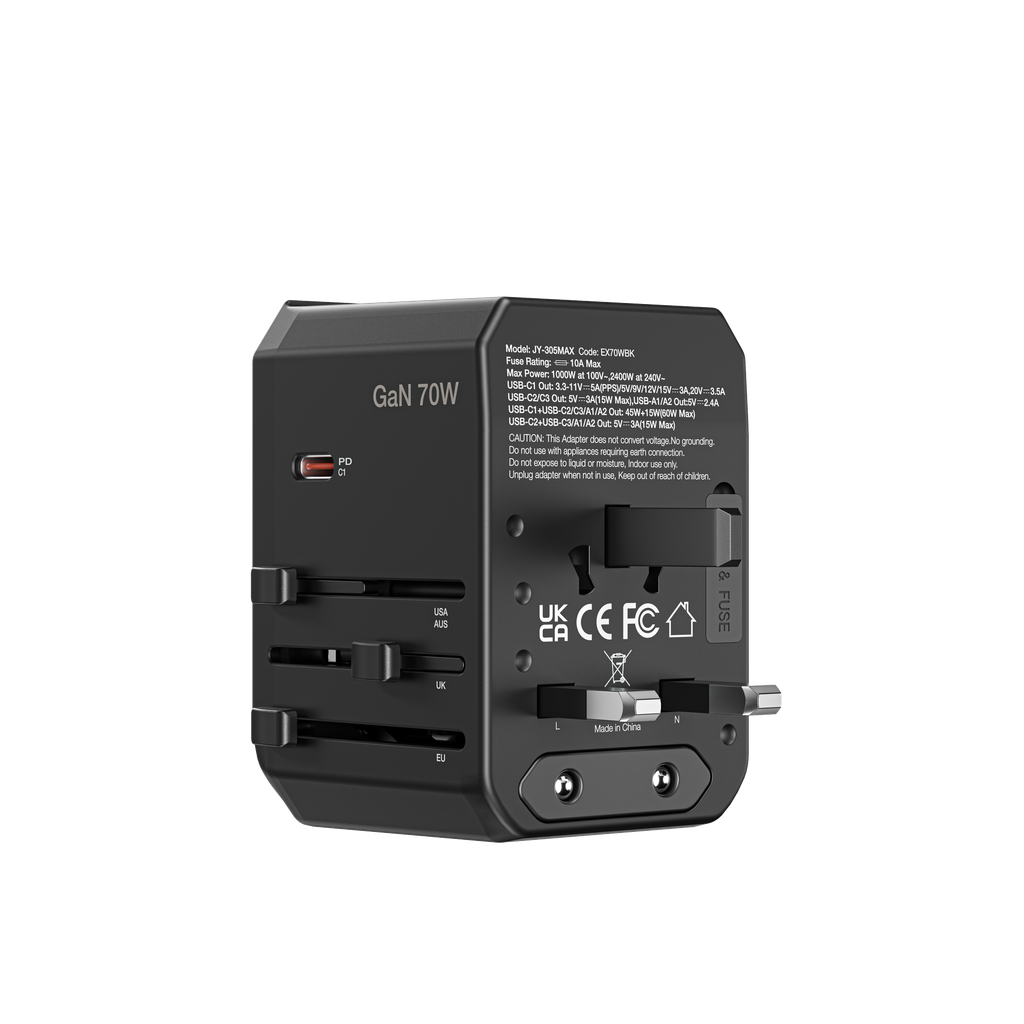 AMAZINGTHING EXPLORER PD 70W 5 PORTS 2A+3C TRAVEL CHARGER AMAZINGTHING EXPLORER PD 70W 5 PORTS 2A+3C TRAVEL CHARGER