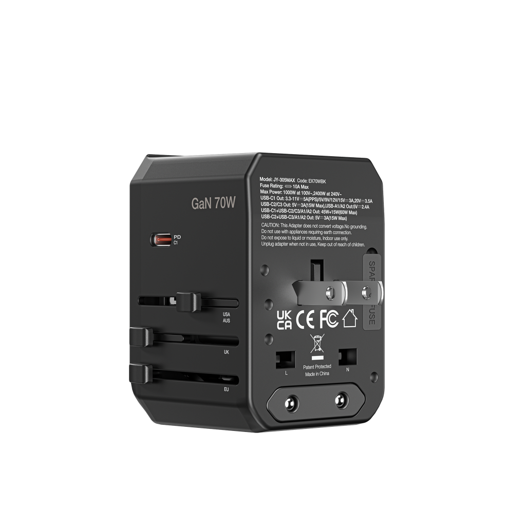 AMAZINGTHING EXPLORER PD 70W 5 PORTS 2A+3C TRAVEL CHARGER AMAZINGTHING EXPLORER PD 70W 5 PORTS 2A+3C TRAVEL CHARGER