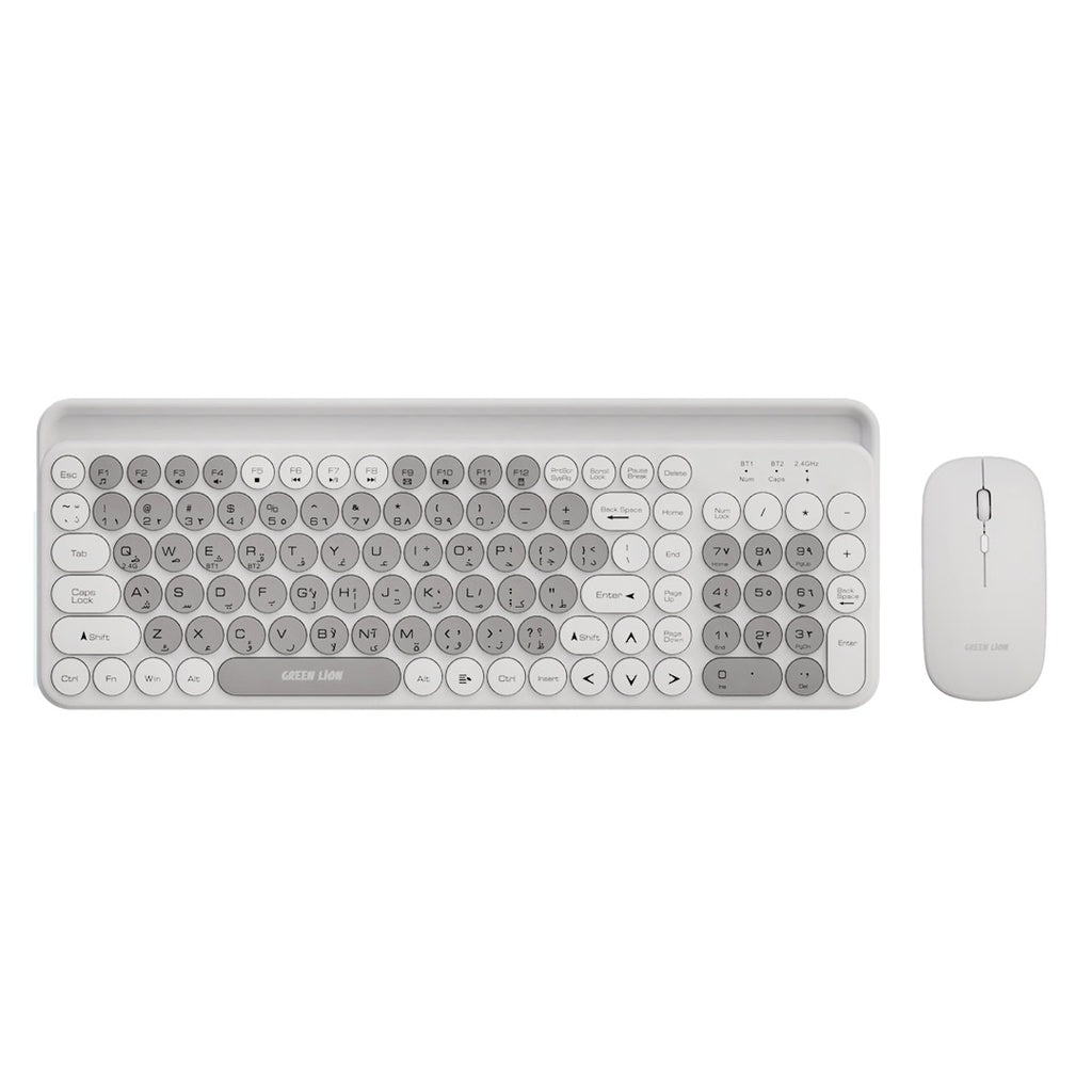 GREEN LION WIRELESS DUO MOUSE+KEYBOARD - GREY GREEN LION WIRELESS DUO MOUSE+KEYBOARD - GREY