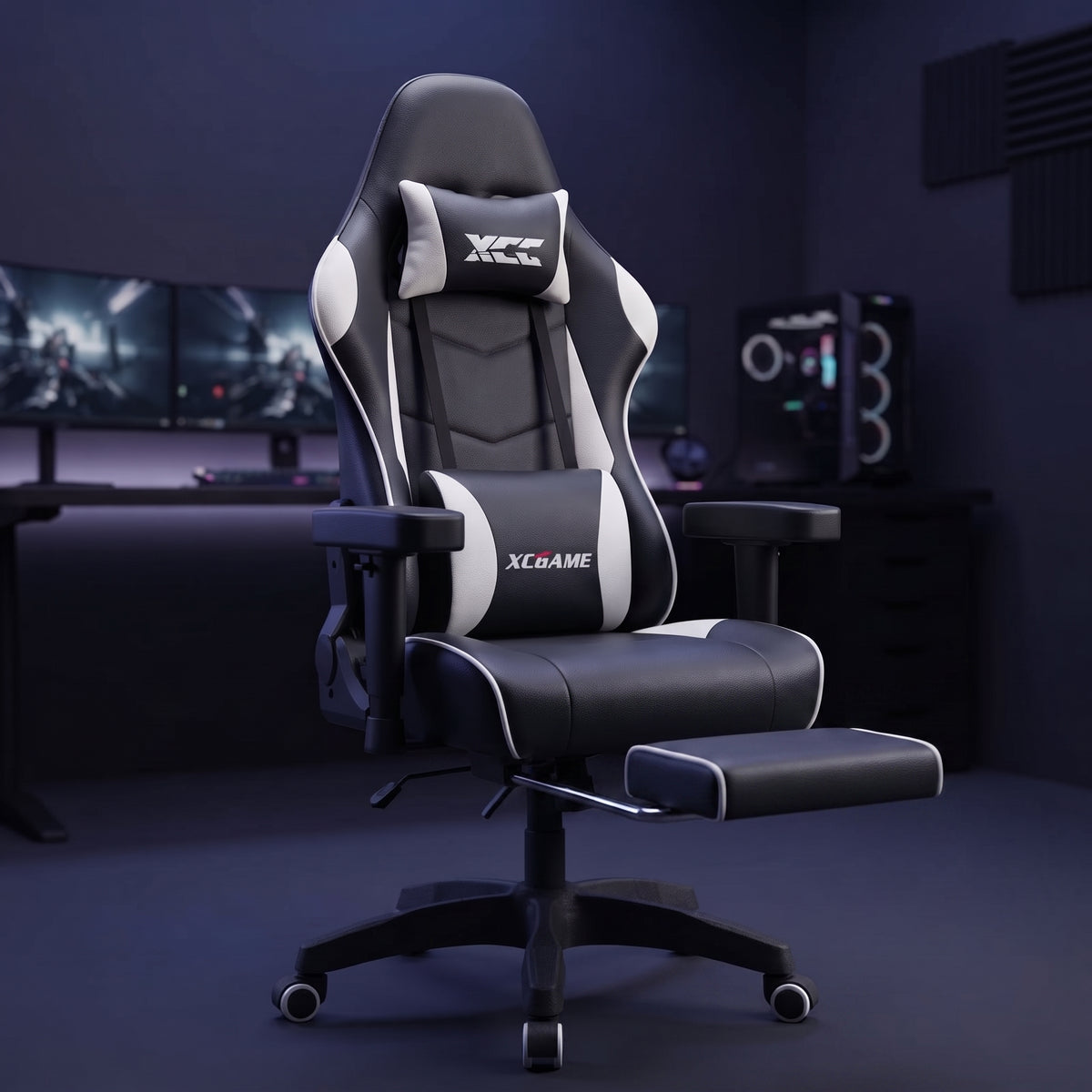 Gaming Chair With Footrest