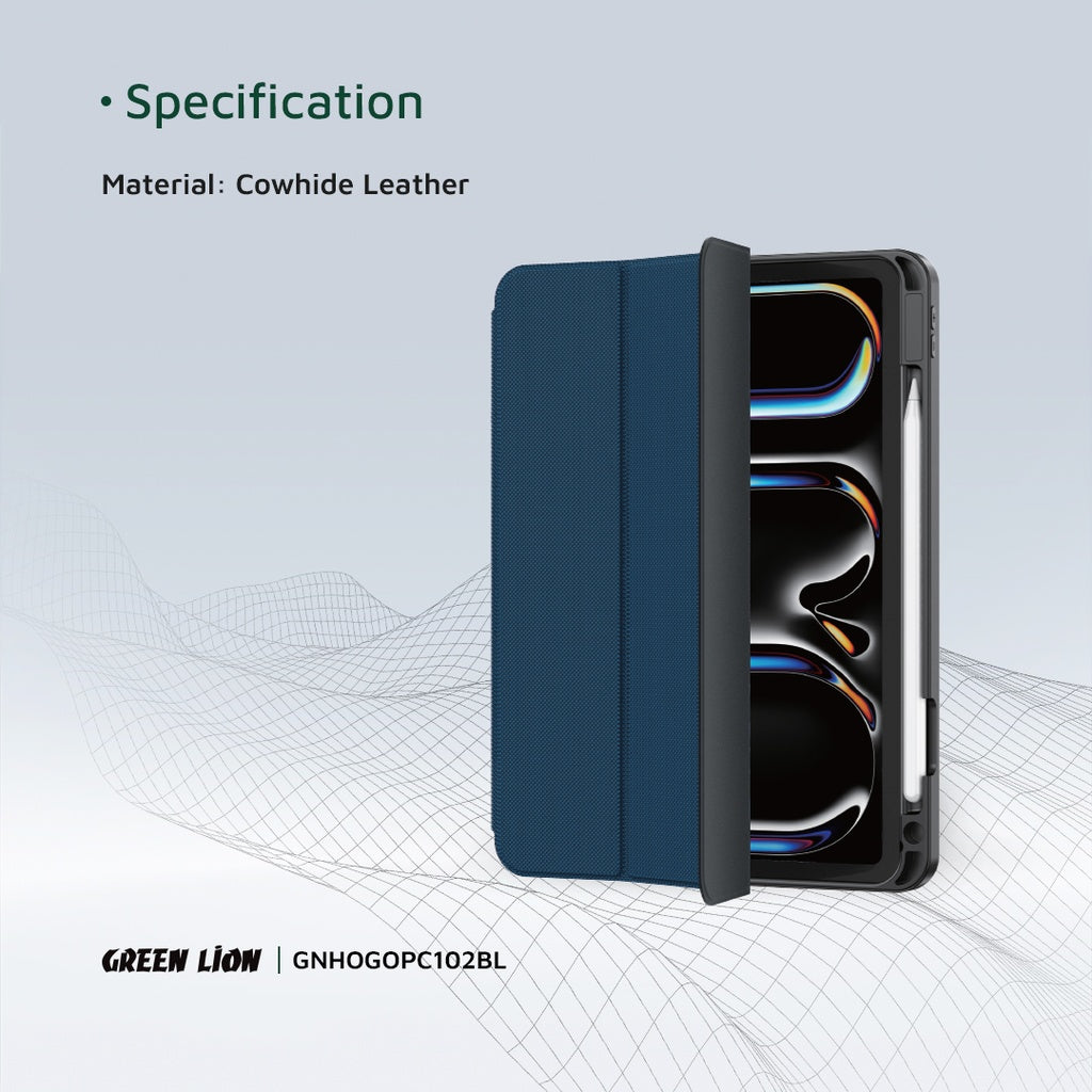 GREEN LION HOGO IPAD 9 CASE 10.2 - BLUE