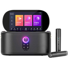 IKARAO S1 280W Smart Bluetooth Party Speaker with Dual Mics & 10.1” HD Display