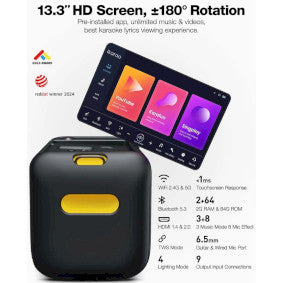 IKARAO X1 Smart Party Speaker 460W 13.3” HD, RGB (All-in-One)