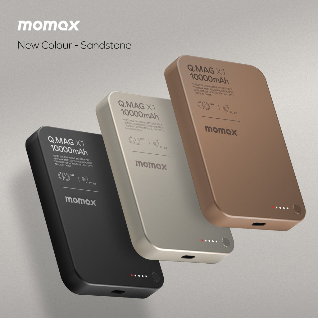 MOMAX Q.MAG X1 10000mAh GEN2 15W MAGSAFE WIRELESS POWER BANK - Best Buy Tech