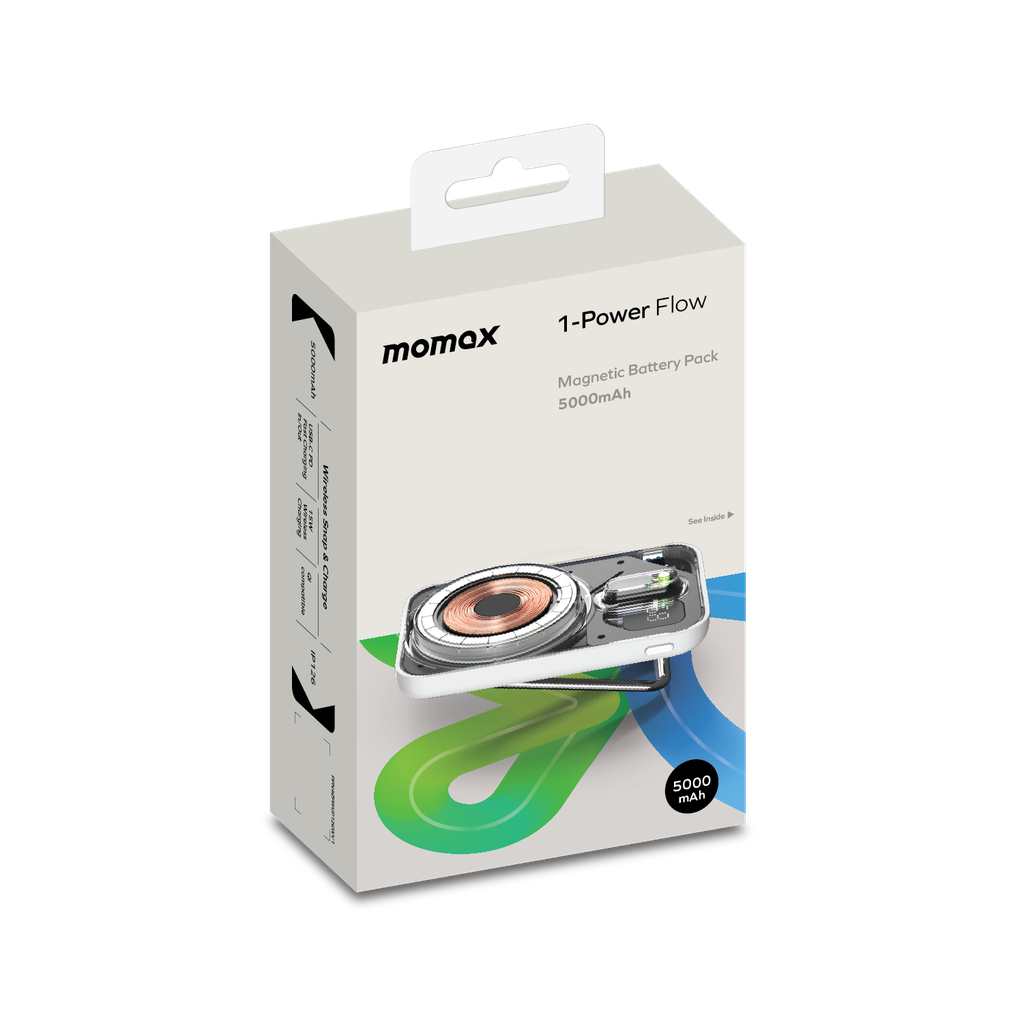 MOMAX 1-POWER FLOW MAGNETIC POWER BANK MOMAX 1-POWER FLOW MAGNETIC POWER BANK