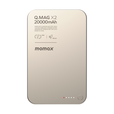 MOMAX Q.MAG X2 20000mAh GEN2 MAGSAFE WIRELESS POWER BANK - Best Buy Tech