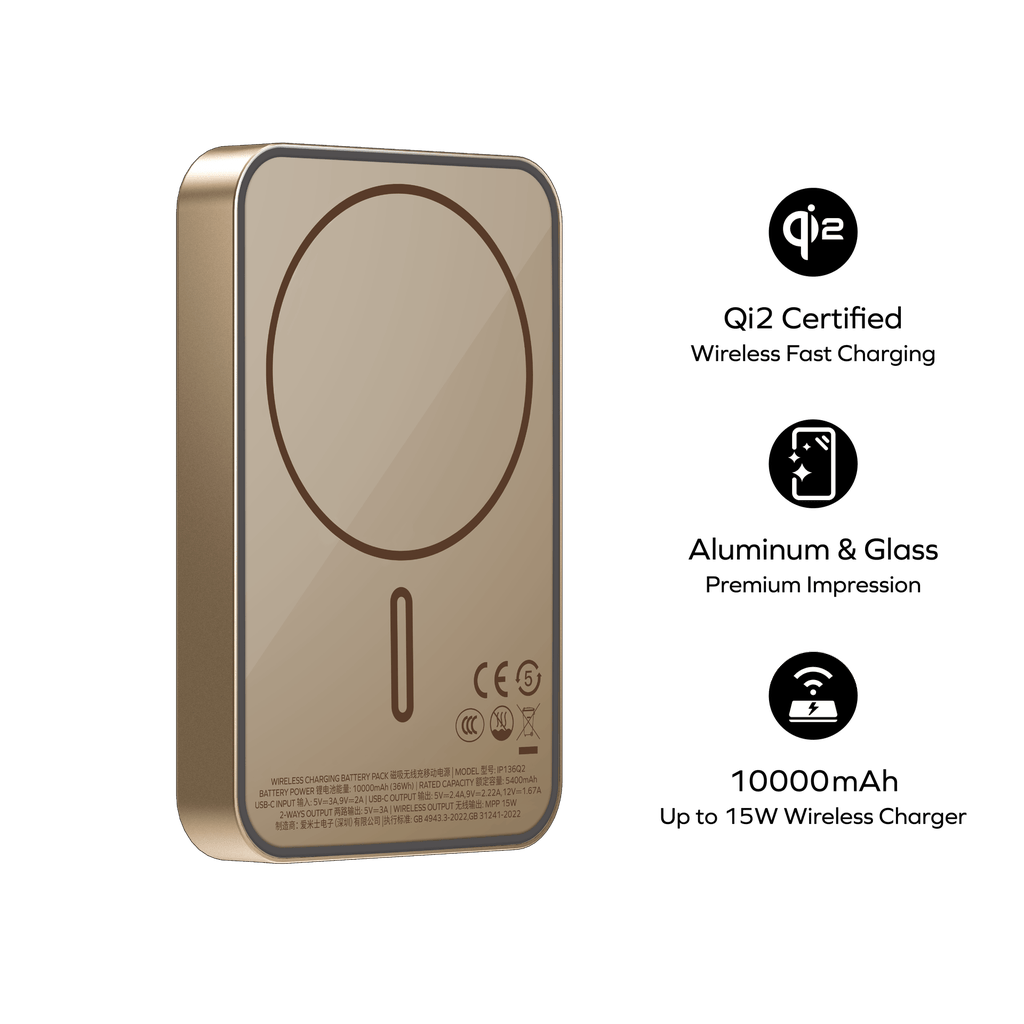 MOMAX Q.MAG X1 QI2 10000mAh GEN2 15W MAGSAFE WIRELESS POWER BANK - Best Buy Tech