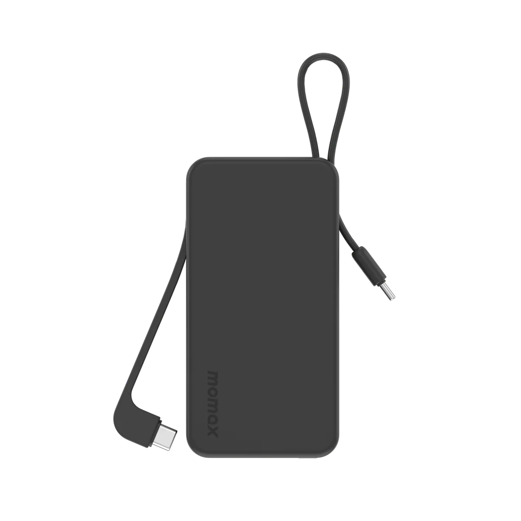 MOMAX 1 – Power Bank Vital 10000mAh with 2 Cables (USB-C, 30W)