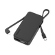 بنك طاقة MOMAX 1-POWER VITAL+ بسعة 10000 مللي أمبير مع كابل USB-C وكابل Lightning مدمجين