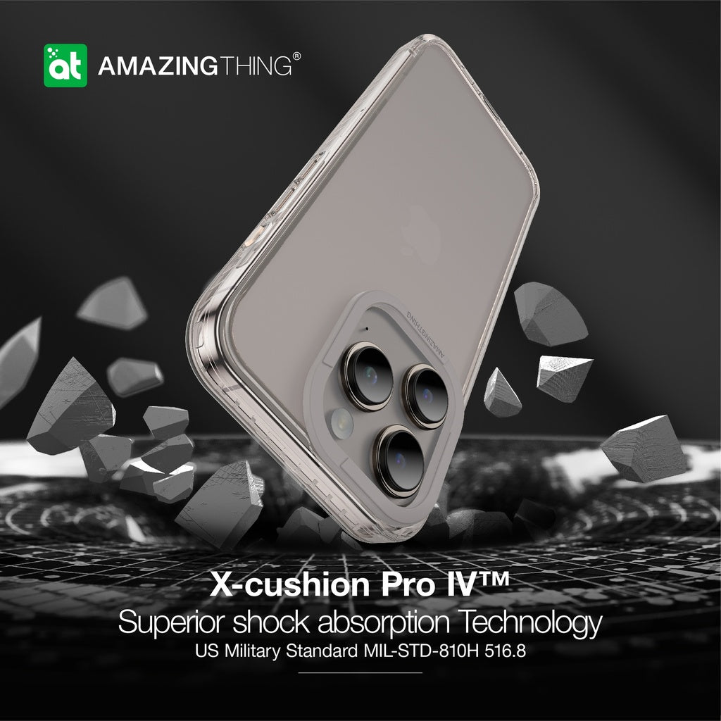 Amazingthing Titan Pro Drop Proof Case for iPhone 15 Pro  - Titan Grey