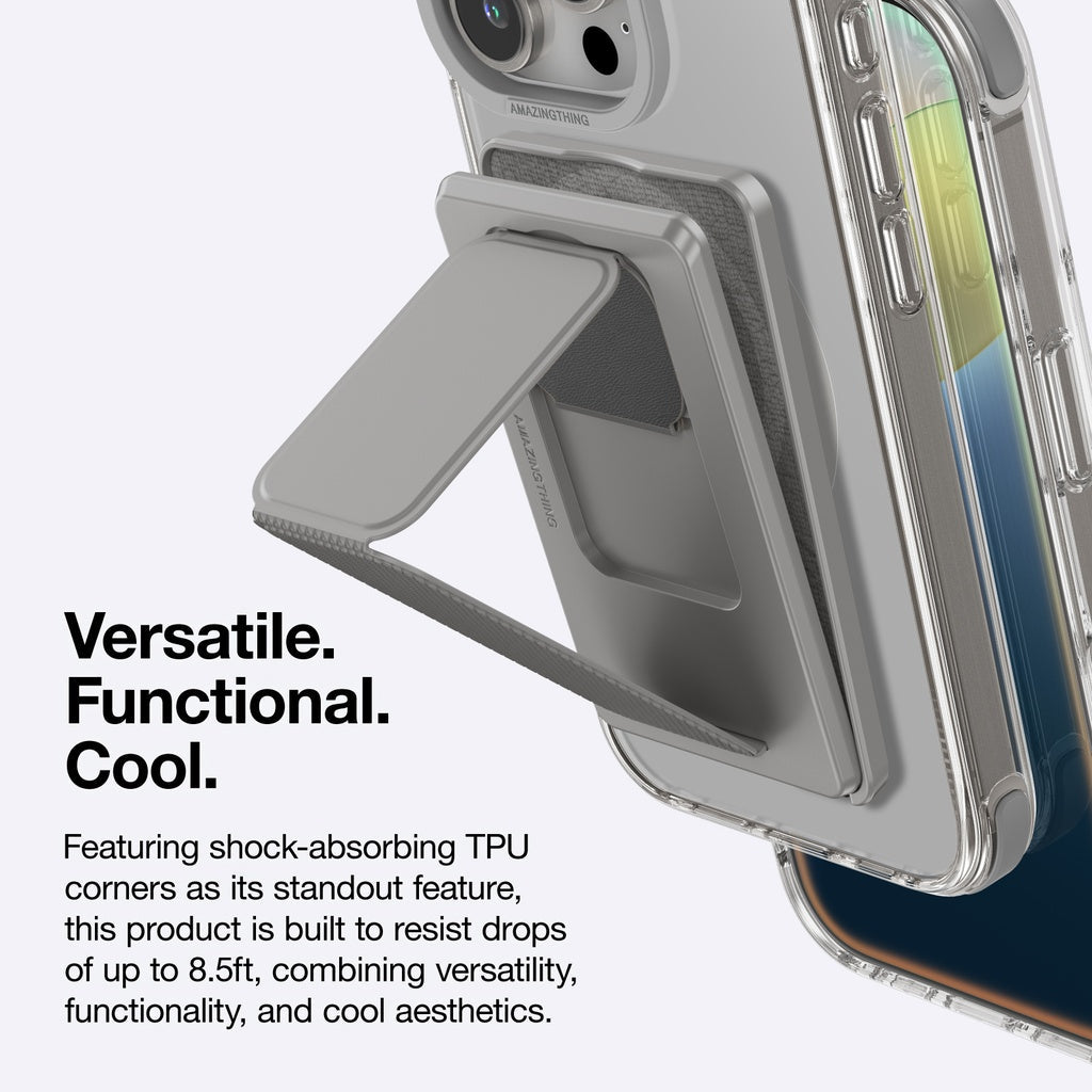 AMAZINGTHING OMNI MAGSAFE DROP PROOF CASE WITH STAND FOR IPHONE 16 SERIES - GREY AMAZINGTHING OMNI MAGSAFE DROP PROOF CASE WITH STAND FOR IPHONE 16 SERIES - GREY