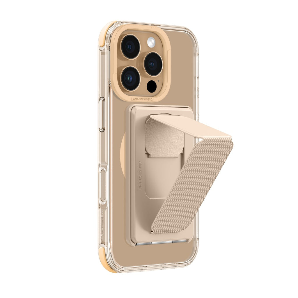 AMAZINGTHING OMNI MAGSAFE DROP PROOF CASE WITH STAND FOR IPHONE 16 SERIES - ROSE GOLD - Best Buy Tech