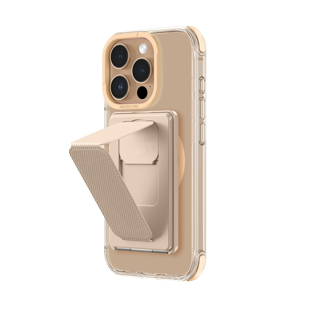 AMAZINGTHING OMNI MAGSAFE DROP PROOF CASE WITH STAND FOR IPHONE 16 SERIES - ROSE GOLD - Best Buy Tech