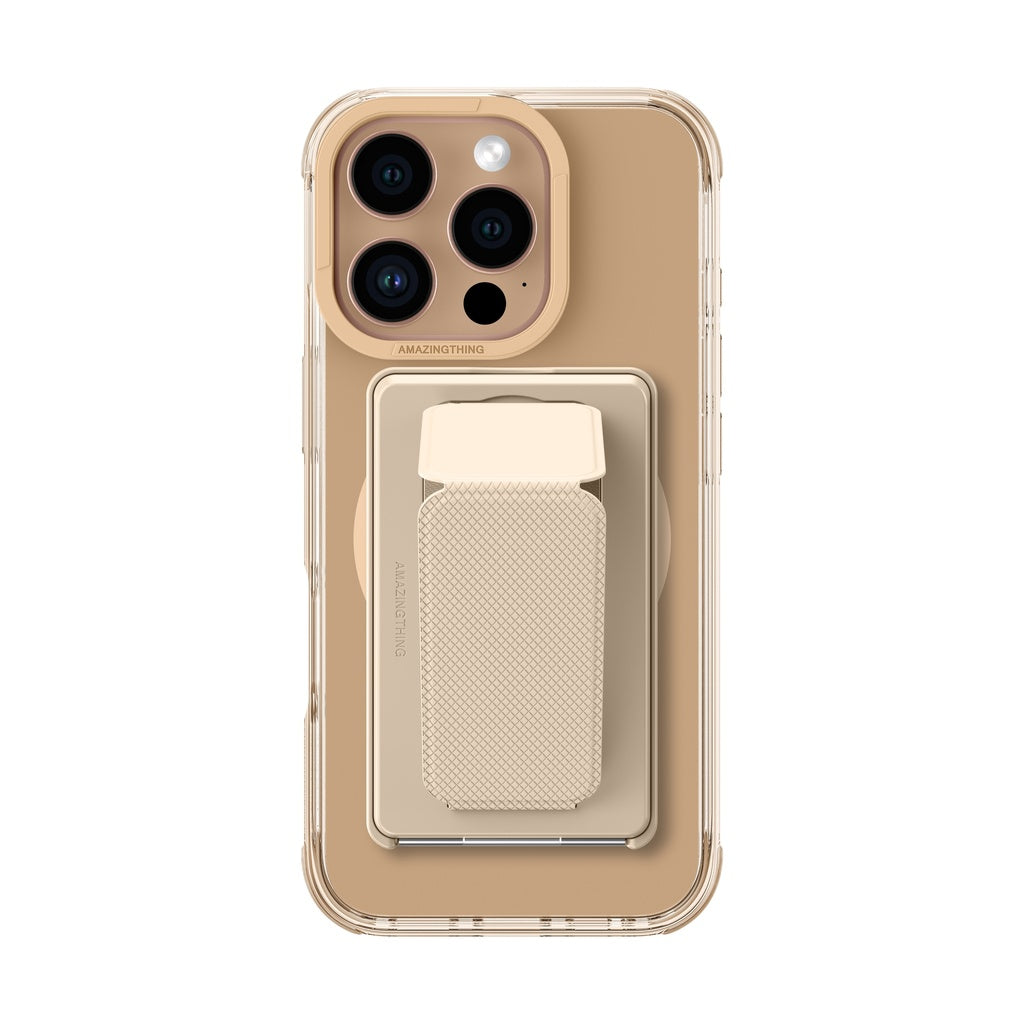 AMAZINGTHING OMNI MAGSAFE DROP PROOF CASE WITH STAND FOR IPHONE 16 SERIES - ROSE GOLD - Best Buy Tech