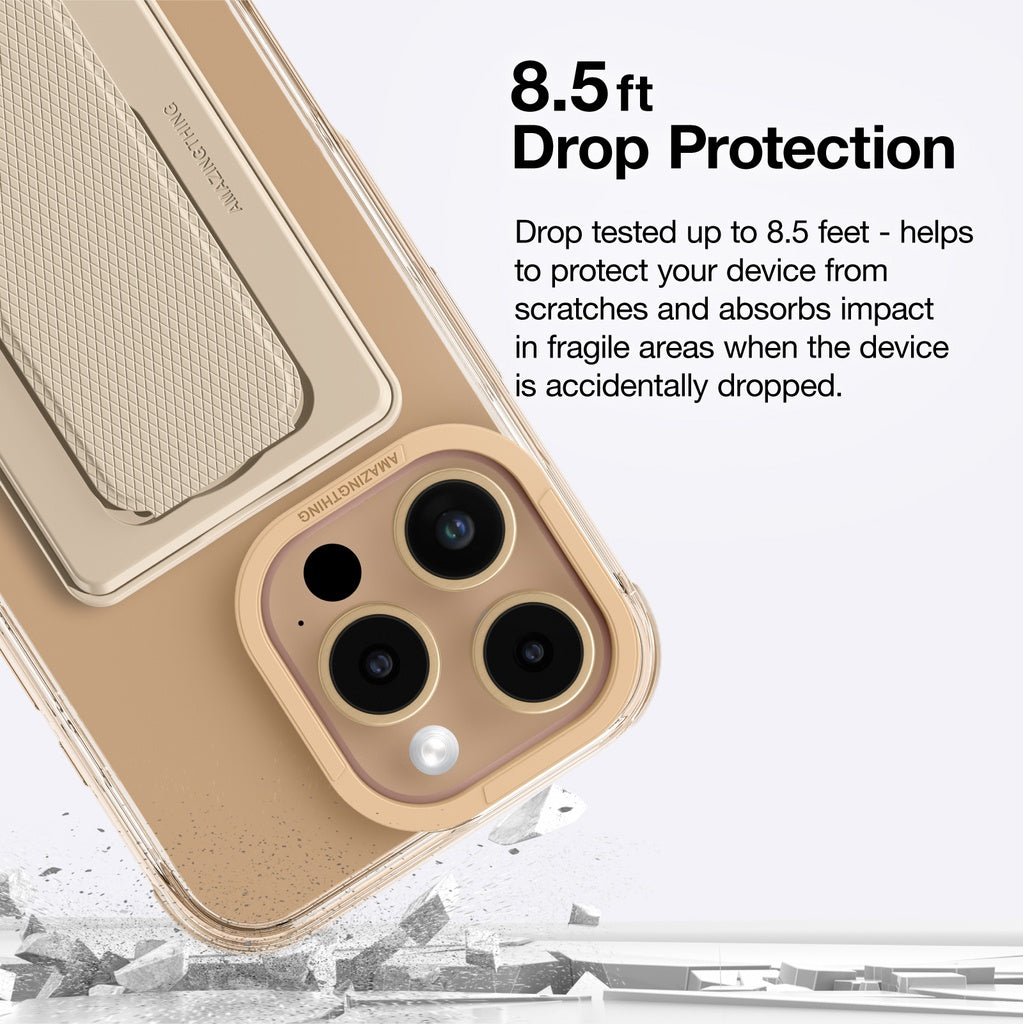 AMAZINGTHING OMNI MAGSAFE DROP PROOF CASE WITH STAND FOR IPHONE 16 SERIES - ROSE GOLD - Best Buy Tech
