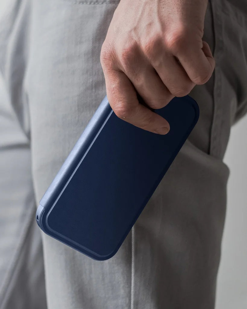 Amazingthing Glamour Folio Magsafe Drop Proof Case for Iphone 17 Pro Max - Blue