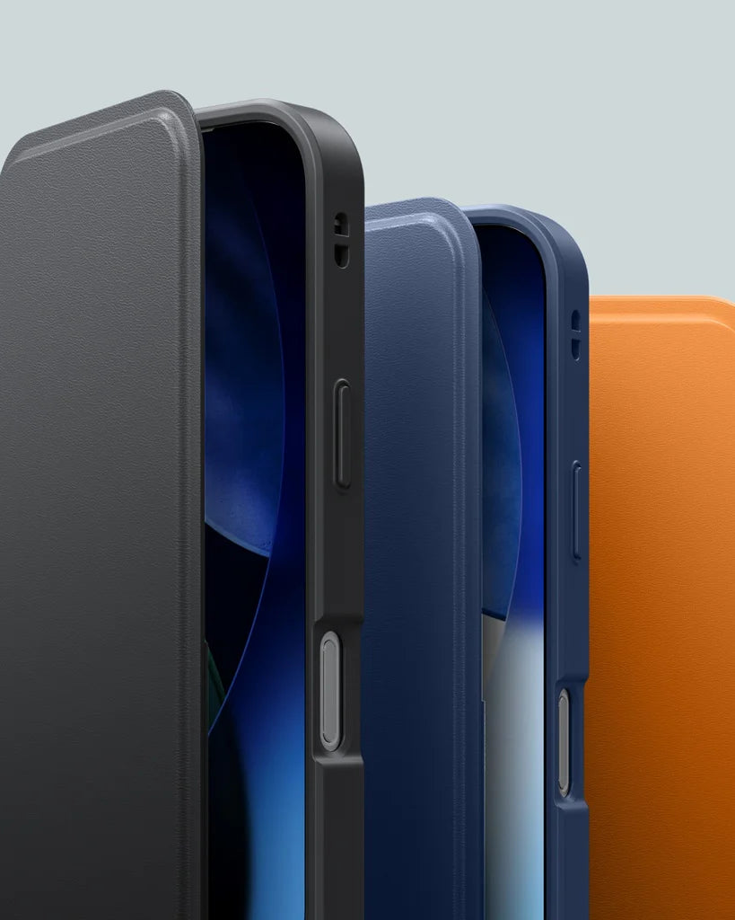 Amazingthing Glamour Folio Magsafe Drop Proof Case for Iphone 17 Pro Max - Blue