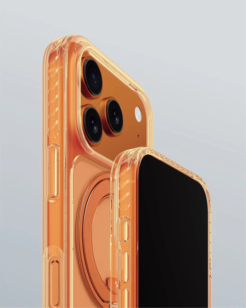 Amazingthing Titan Pro Magspin Drop Proof Case for Iphone 17 Pro Max - Orange