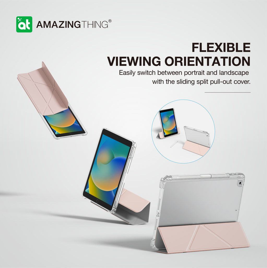 AMAZING THING MINIMAL DITACHABLE PROTECTIVE CASE 10.2 IPAD GEN9/8/7 INCHES - ALAMAT
