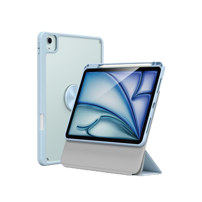 AmazingThing Case Titan Pro Folio Drop Proof Magsafe iPad Air M2/M3 - Blue