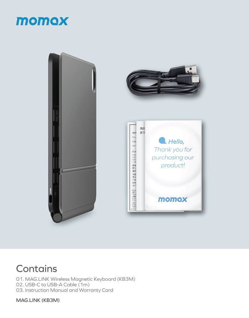 MOMAX MAG LINK WIRELESS MAGNETIC KEYBOARD FOR IPAD AIR 10.9 & IPAD PRO 11 - Best Buy Tech