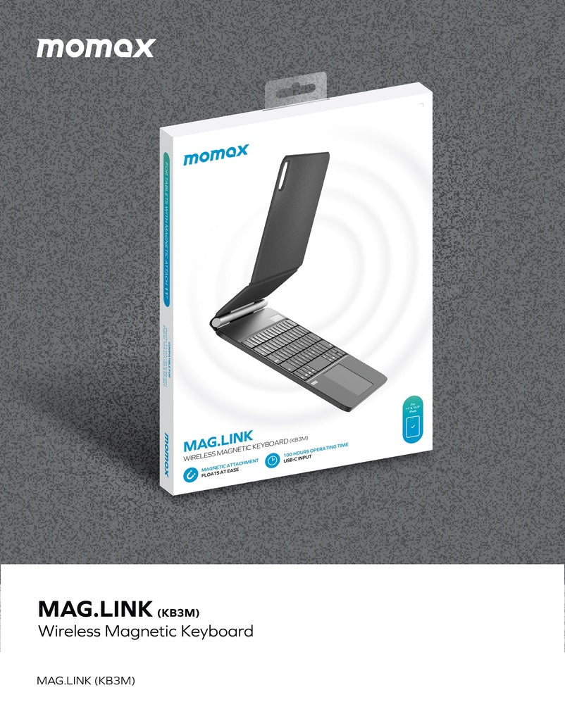 MOMAX MAG LINK WIRELESS MAGNETIC KEYBOARD FOR IPAD AIR 10.9 & IPAD PRO 11 - Best Buy Tech