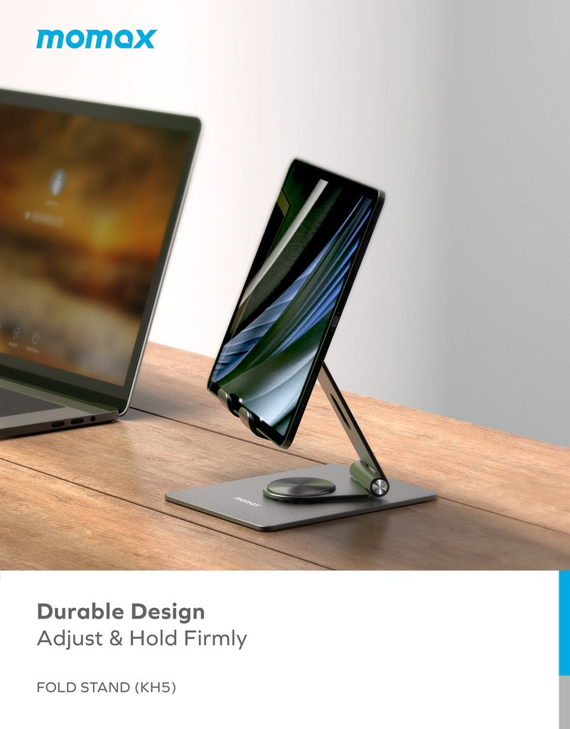 MOMAX FOLD STAND ROTATABLE PHONE AND TABLET STAND MOMAX FOLD STAND ROTATABLE PHONE AND TABLET STAND